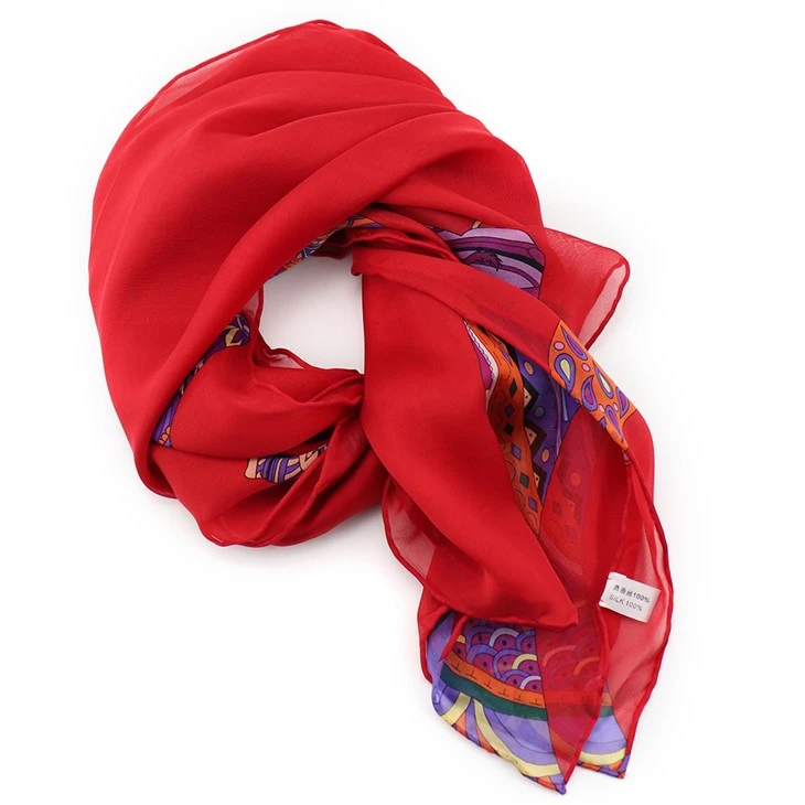 Animal Print Chiffon Scarf