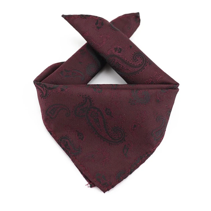 Light Blue Paisley Pocket Square