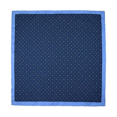 Navy Polka Dot Pocket Square